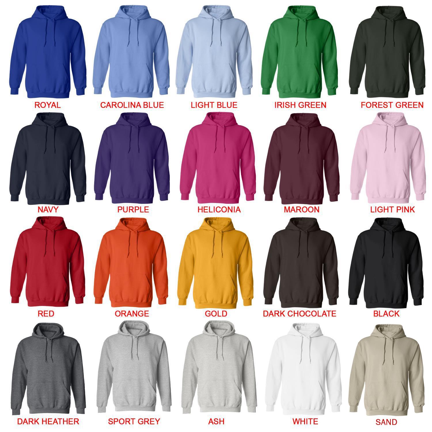 hoodie color chart - Cockapoo Gifts UK