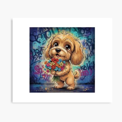 Cockapoo Retro Tribute Poster