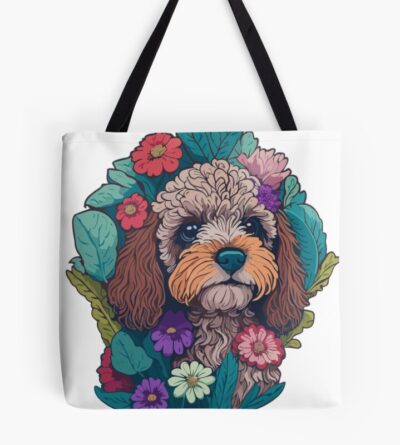 Cockapoo Vintage Artwork Tote Bag