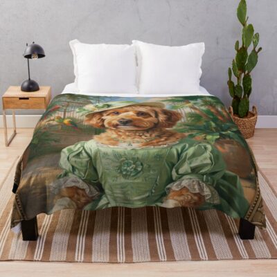 Cockapoo Vintage Design Throw Blanket
