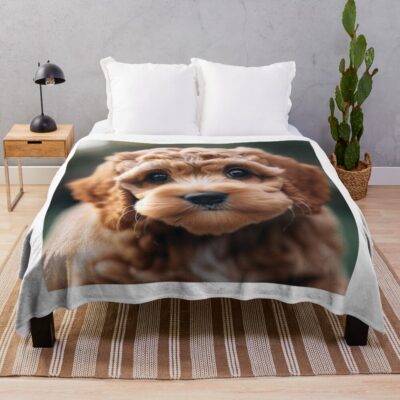 Cockapoo Timeless Artwork Throw Blanket