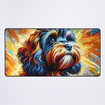 Cockapoo Vintage Artwork Mouse Pad