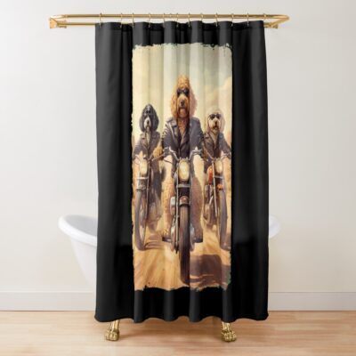 Cockapoo Vintage Artwork Shower Curtain