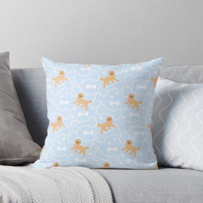 Cockapoo Retro Tribute Throw Pillow