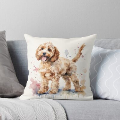 Cockapoo Modern Edition Throw Pillow